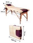 Трехсекционный массажный стол RestArt Artmassage FMC3041A-1.2.5