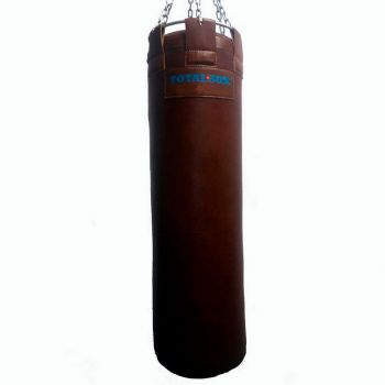 Боксерский мешок TOTALBOX 35х120-55 коричневый (кожа EXTRA) ― ФИТНЕСЦЕНТР.ru