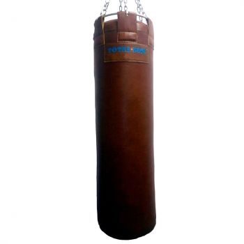 Боксерский мешок TOTALBOX 45×150-90 коричневый (кожа LUXE) ― ФИТНЕСЦЕНТР.ru