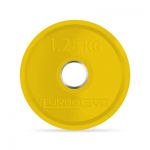 Диск TurboGym олимпийский, 1,25 кг, желтый.