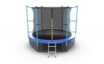 Батут EVO Jump Internal 10ft с внутренней сеткой и лестницей + нижняя сеть (зеленый/синий/волна).