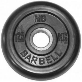 Диск обрезиненный черный  Barbell 1,25 кг 31 мм ― ФИТНЕСЦЕНТР.ru