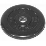 Диск обрезиненный черный Barbell 5 кг 31 мм