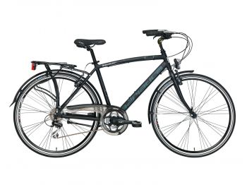 Комфортный велосипед Adriatica Boxter HP Man, черный, 21 скорость, размер рамы: 500мм (19,5) ― ФИТНЕСЦЕНТР.ru