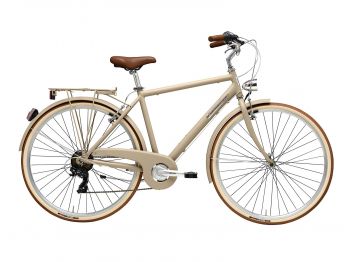 Комфортный велосипед Adriatica City Retro Lady, бежевый, 6 скоростей, размер рамы: 450 (18) ― ФИТНЕСЦЕНТР.ru