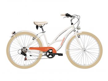 Комфортный велосипед Adriatica Cruiser Lady, белый, 6 скоростей, размер рамы: 450мм (18) ― ФИТНЕСЦЕНТР.ru