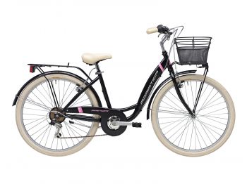 Комфортный велосипед Adriatica Panda 26, черный, 6 скоростей, размер рамы: 420мм (17) ― ФИТНЕСЦЕНТР.ru