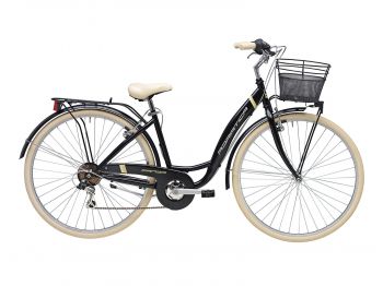 Комфортный велосипед Adriatica Panda 28, черный, 6 скоростей, размер рамы: 420мм (17) ― ФИТНЕСЦЕНТР.ru