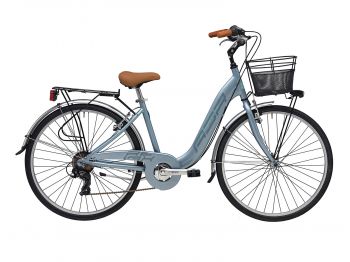 Комфортный велосипед Adriatica Relax 26, серый, 6 скоростей, размер рамы: 450мм (18) ― ФИТНЕСЦЕНТР.ru