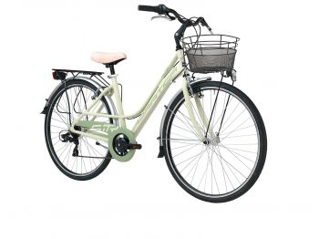 Комфортный велосипед Adriatica Sity 3 , Lady, зеленый, 18 скоростей, размер рамы: 450мм (18) ― ФИТНЕСЦЕНТР.ru