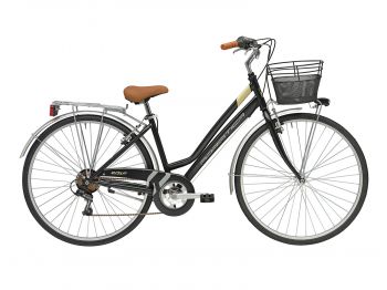 Комфортный велосипед Adriatica Trend Lady, черный, 6 скоростей, размер рамы: 450мм (18) ― ФИТНЕСЦЕНТР.ru