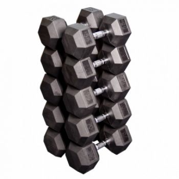 Набор гексагональных гантелей Body Solid 5 пар от 36 кг до 45 кг с шагом 2,25 кг SDRS900 ― ФИТНЕСЦЕНТР.ru