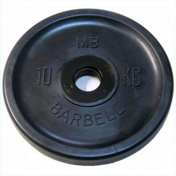 Диск Barbell Евро-классик черный 10 кг, 51 мм ― ФИТНЕСЦЕНТР.ru