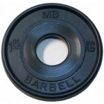 Диск Barbell Евро-классик черный 1,25 кг, 51 мм