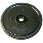 Диск Barbell Евро-классик черный 25 кг, 51 мм