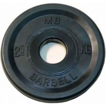 Диск Barbell Евро-классик черный 2,5 кг, 51 мм ― ФИТНЕСЦЕНТР.ru