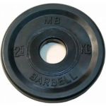 Диск Barbell Евро-классик черный 2,5 кг, 51 мм