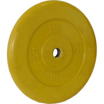 Диск обрезиненный цветной BARBELL 15 кг., d 31мм ― ФИТНЕСЦЕНТР.ru